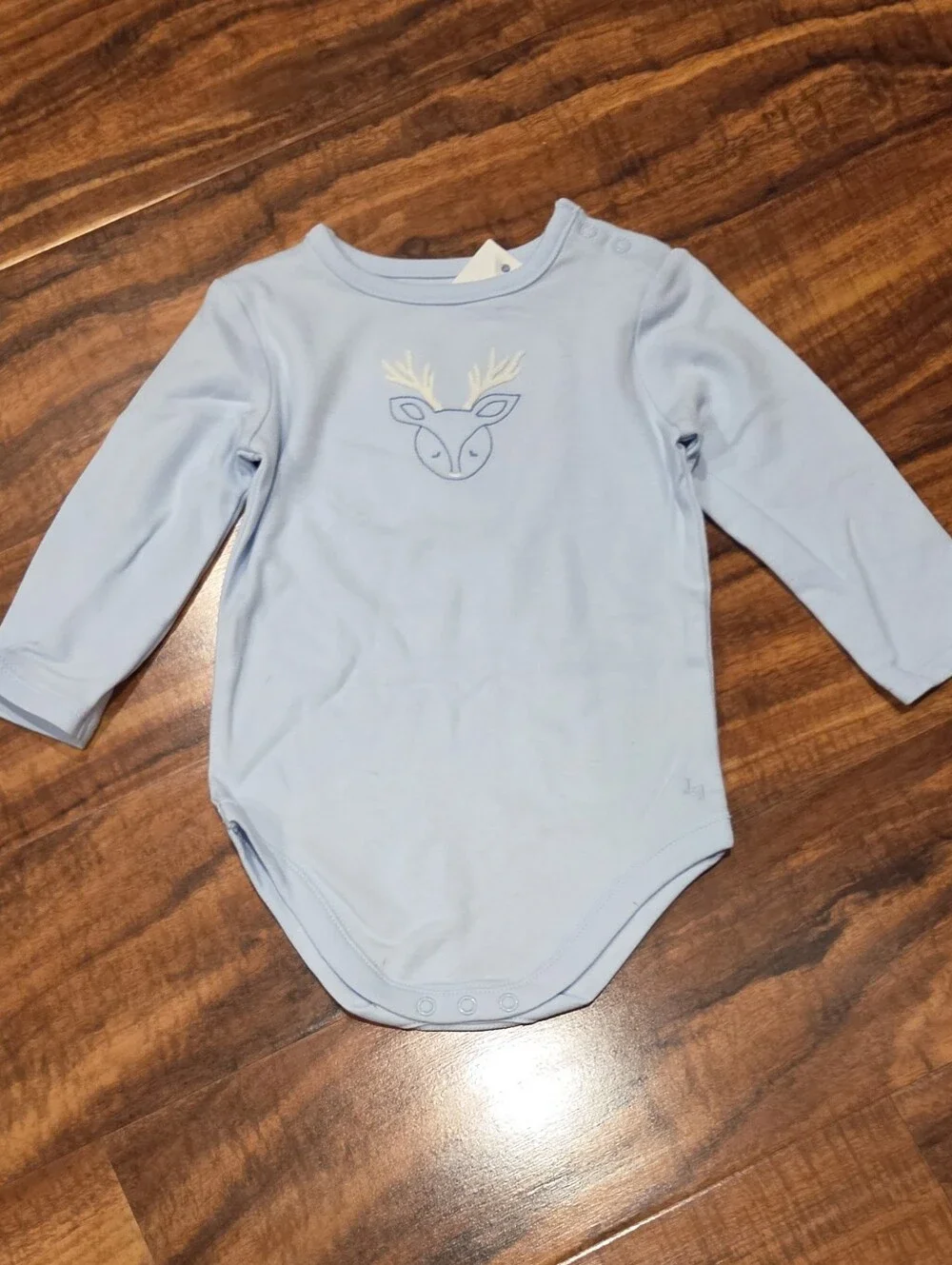 Janie and Jack NWT 6-12 months blue/gray fair isle sweater, bodysuit & pants set